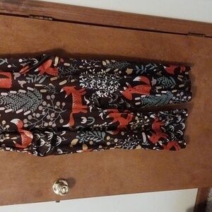 Woodland and fox patterned jumpsuit with pockets